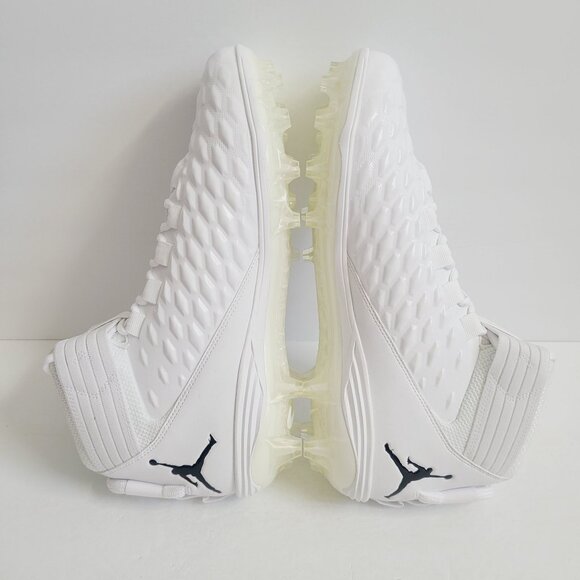 NEW Nike Air Jordan Force Savage 2 Football Cleats CV1663-103 Size 15 White main image 4